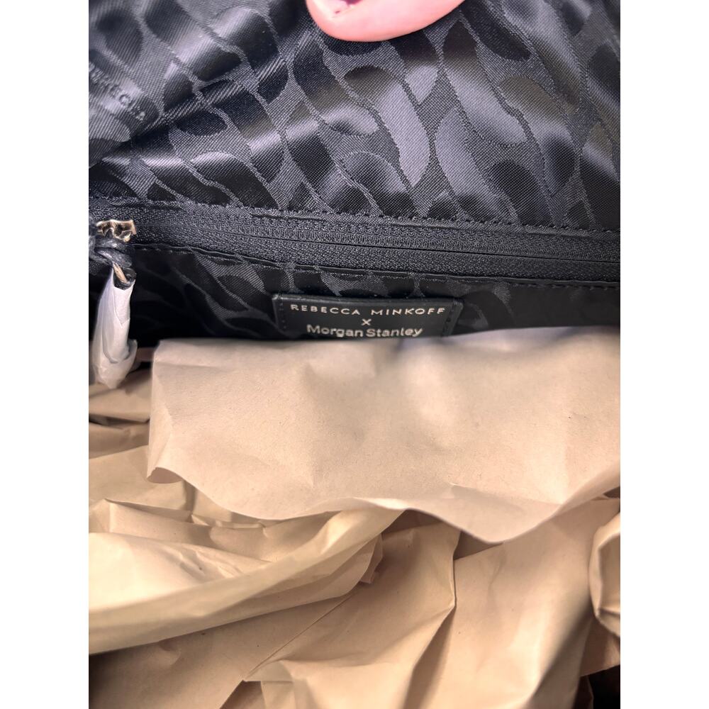 Rebecca Minkoff x Morgan Stanley Black Leather Shoulder Bag NWOT - Picture 6 of 10